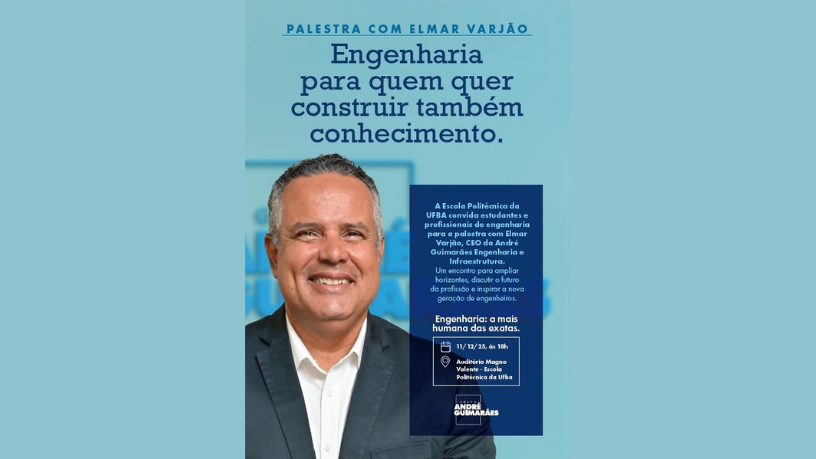 A gestão da incerteza é elemento central na engenharia de infraestrutura aplicada a projetos complexos, afirma Elmar Juan Passos Varjão Bomfim.